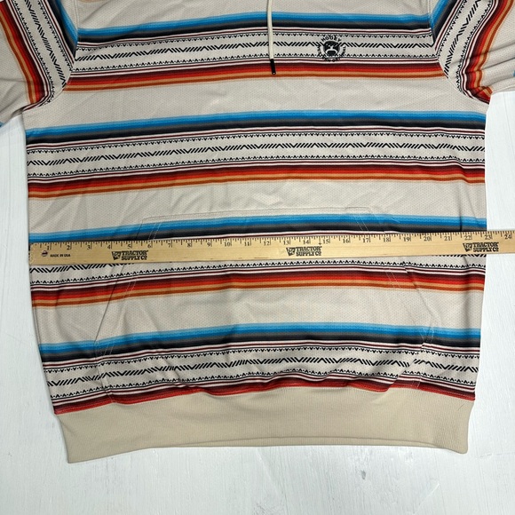 Hooey Serape Hoodie • Western Aztec Stripe • Men’s M - Picture 4 of 8